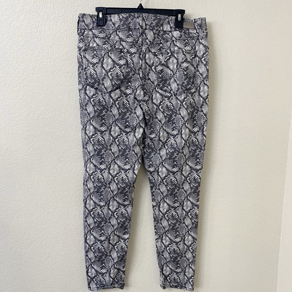 Seven7 Womens Pants Jeans Size 16 Snake Print High Rise Skinny - Picture 3 of 6